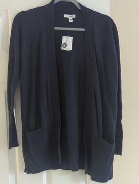 Navy Cardigan Sweater